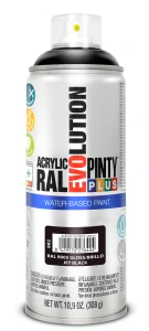 Sprej PINTYPLUS EVO AQUA 400ml RAL9005 černá lesklá