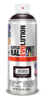 Sprej PINTYPLUS EVOLUTION 400ml RAL9005 černý satén