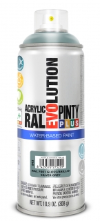 Sprej PINTYPLUS EVO AQUA 400ml RAL7001 šedý