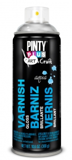Sprej PINTYPLUS ART 400ml Varnish Gloss vodouředitelný