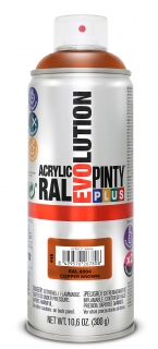 Sprej PINTYPLUS EVOLUTION 400ml RAL8004 měděná hnědá