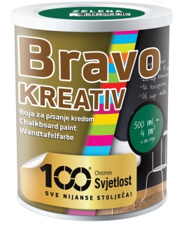 BRAVO KREATIV barva na tabule zelená 0,5L