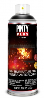 Sprej PINTYPLUS TECH 400ml A104 na vysoké teploty černý