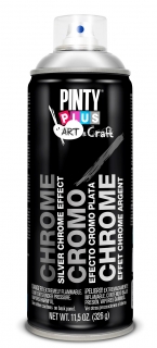 Sprej PINTYPLUS ART 400ml C150 chromový efekt stříbrný