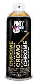 Sprej PINTYPLUS ART 400ml C151 chromový efekt zlatý