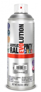Sprej PINTYPLUS EVOLUTION 400ml P150 stříbrný