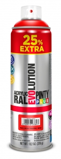 Sprej PINTYPLUS EVOLUTION 500ml +25% RAL3020 červená